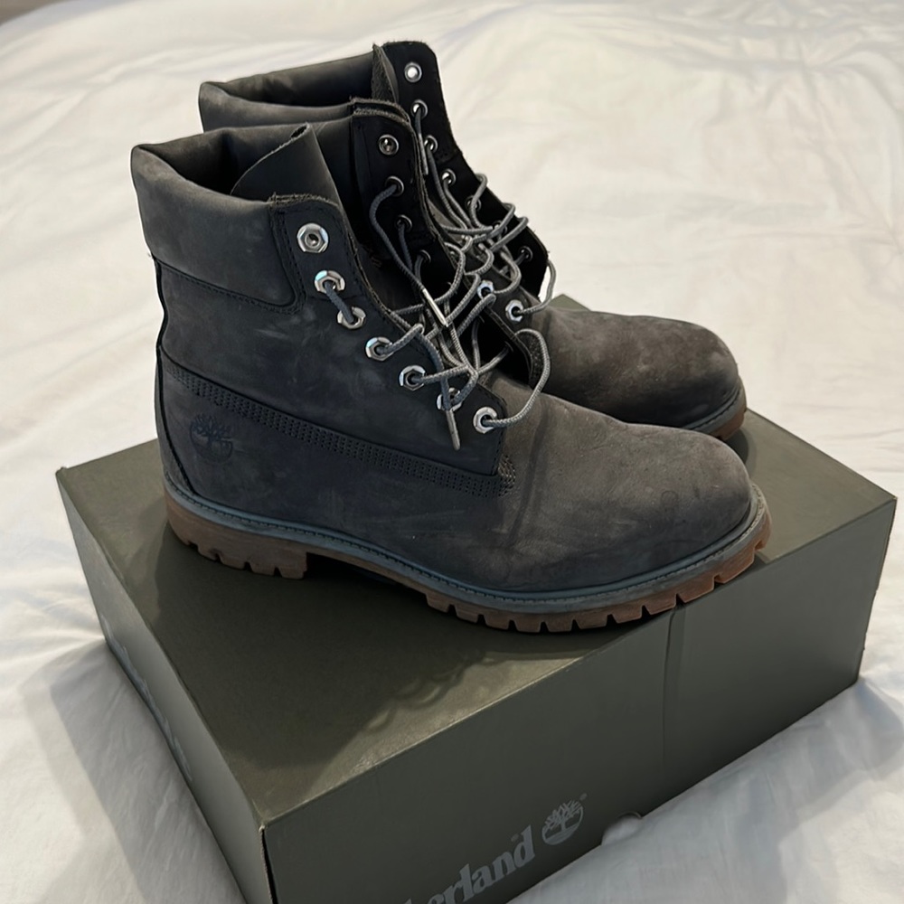 Men’s Grey Timberland Boots Size 10